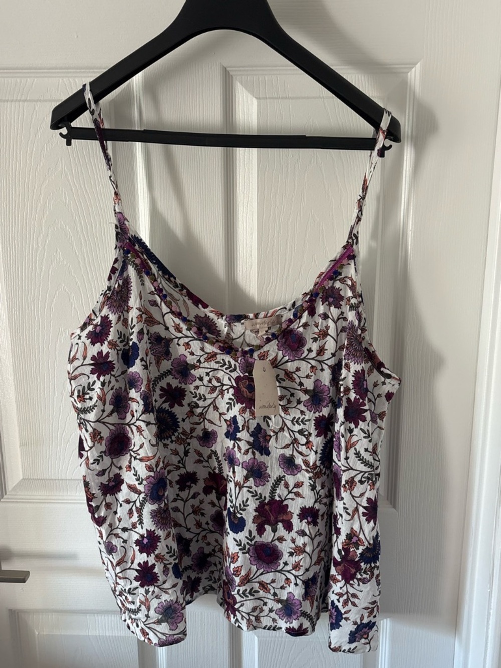 NWT Wonderly Curvy Purple Floral Tank Top 3XL